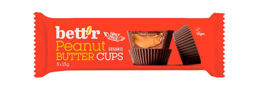 Nut Butter Cups Peanut Cr?am 39g - Greenlands Health Store