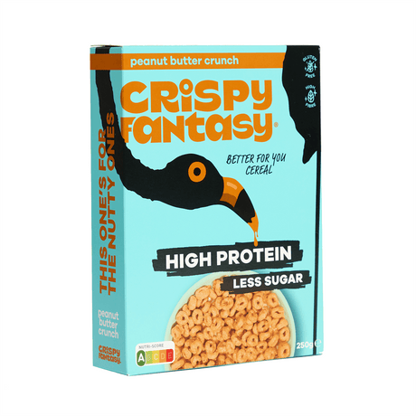 Crispy Fantasy Peanut Butter Crunch - High Protein Cereal 250g - Greenlands Health Store