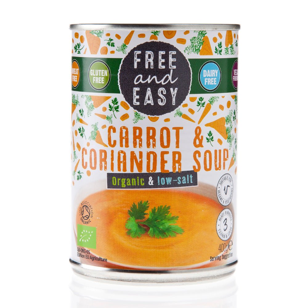 Organic Low Salt Carrot & Coriander Soup 400g - Greenlands Health Store