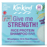 KinKind Give me STRENGTH! Shampoo Bar with Rice Protein 50g - Greenlands Health Store