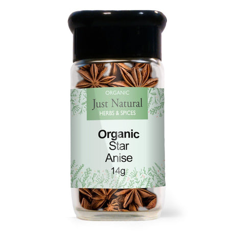 Organic Star Anise (Jar) 14g - Greenlands Health Store