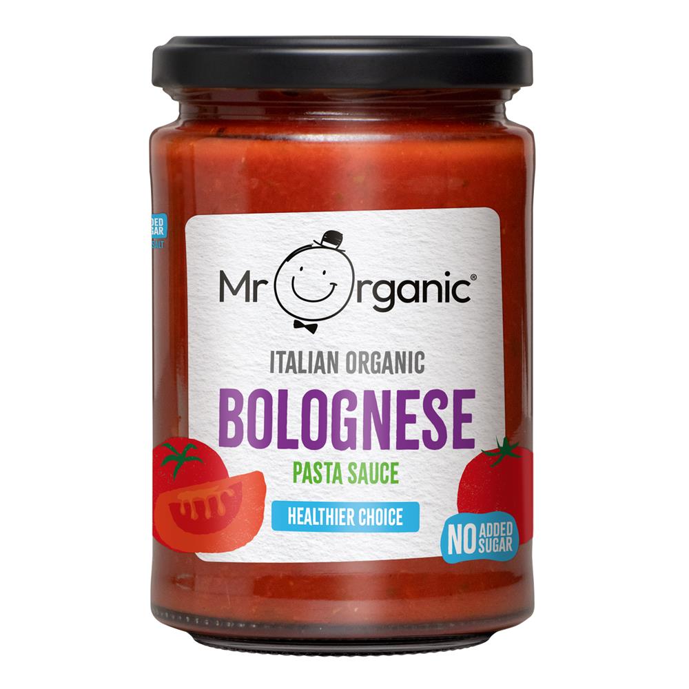 Mr Organic Healthier Choice Bolognese Pasta Sauce 350g - Greenlands Health Store