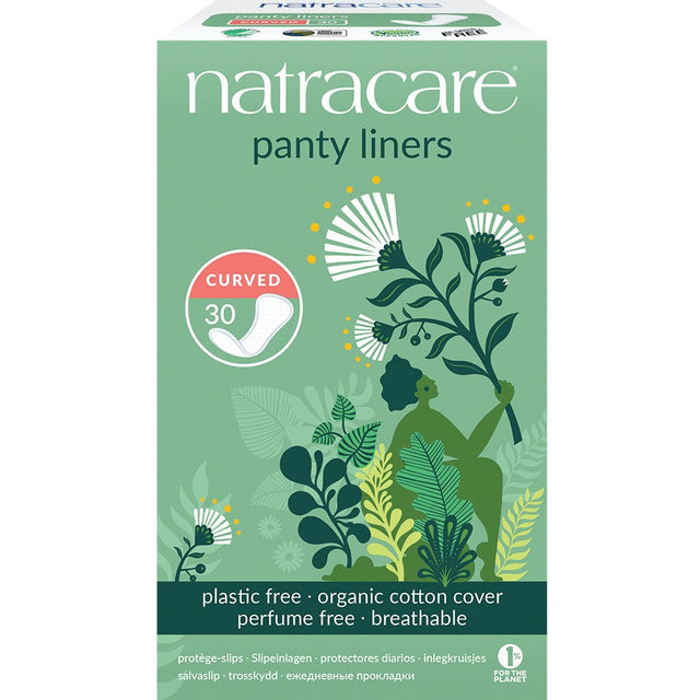 Natural Pantyliners Curved x 30 - Greenlands Health Store