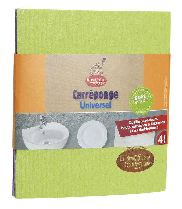 4 Kitchen Cellulose Sponge Pads - Home Compostable - Greenlands Health Store