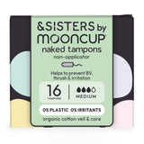 Organic Cotton Naked Tampons | Medium Absorbency | (16 pack) - Greenlands Health Store