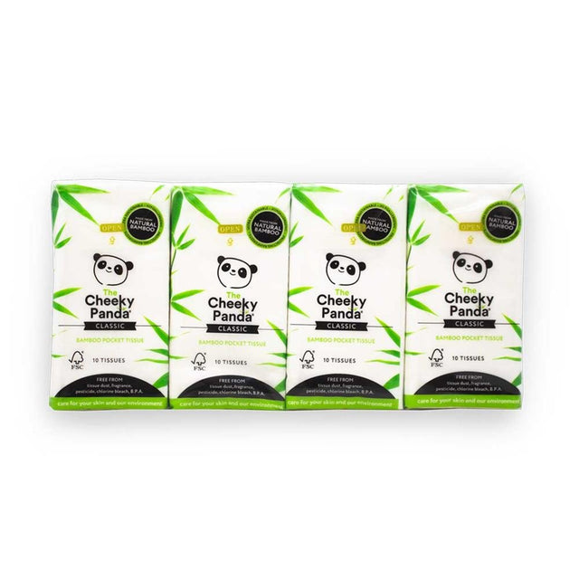 The Cheeky Panda's Bamboo Classic 8 Pack Pocket Tissues - Greenlands Health Store