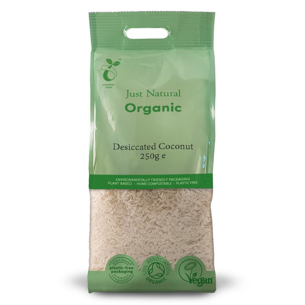 Organic Coconut Desiccated 250g - Greenlands Health Store