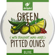 Green Pitted Olives with Herbs 160g - Greenlands Health Store