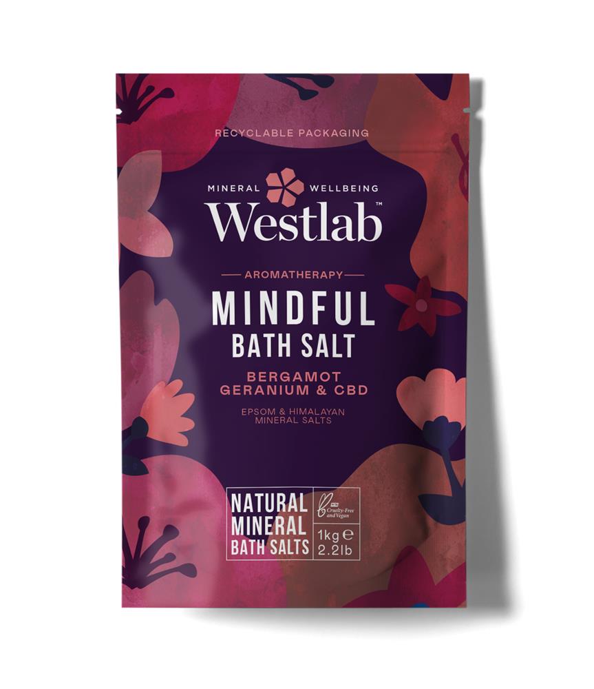 Westlab Mindful Bath Salts with Frankincense & CBD Oil 1000g - Greenlands Health Store