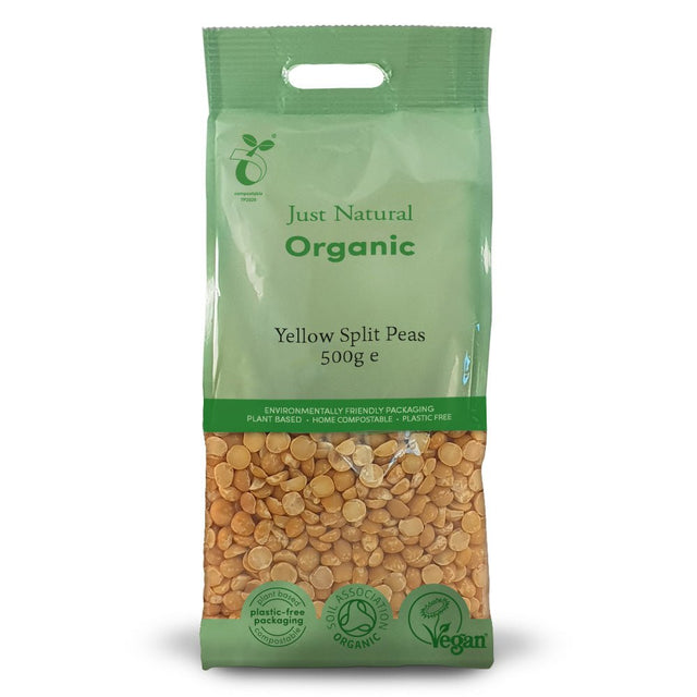 Organic Yellow Split Peas 500g - Greenlands Health Store