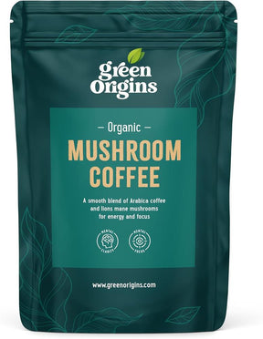 Green Origins Organic Vegan Mushroom Latte Blend 100g - Greenlands Health Store
