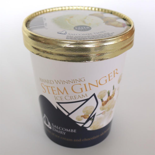 Salcombe Dairy Stem Ginger Ice Cream 500ml - Greenlands Health Store