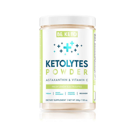 BeKeto - Keto Electrolytes Powder Fresh Lemon 200g - Greenlands Health Store