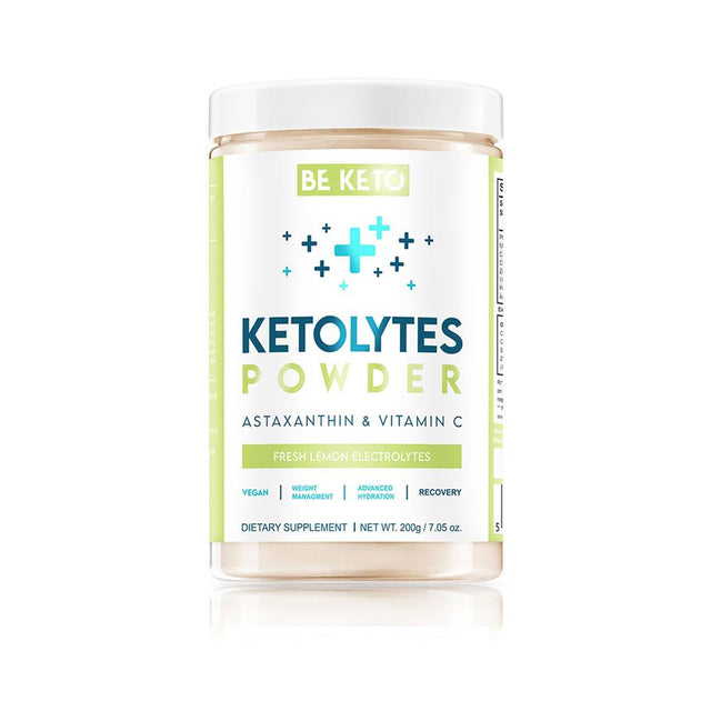 BeKeto - Keto Electrolytes Powder Fresh Lemon 200g - Greenlands Health Store