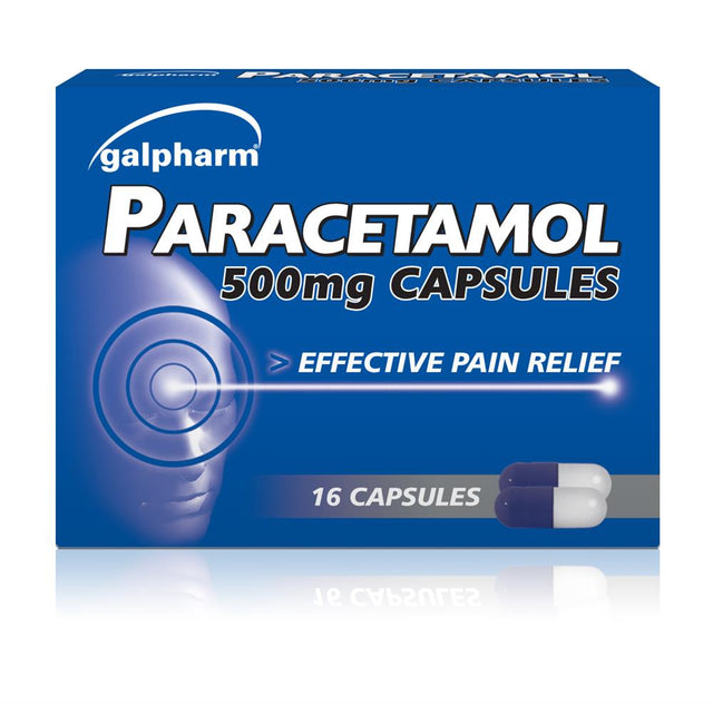 Paracetamol 500mg - 16 Capsules - Greenlands Health Store