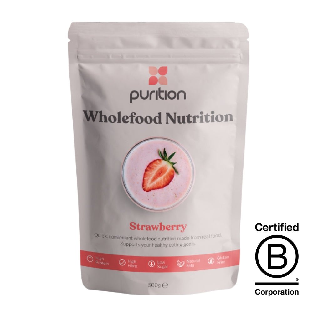 Wholefood Nutrition Strawberry 500g - (12 servings) - Greenlands Health Store