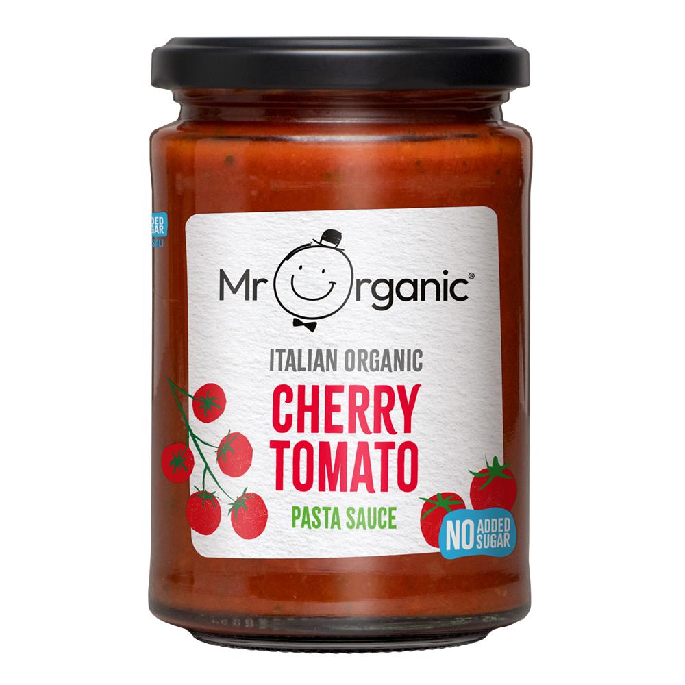 Mr Organic Authentic Italian Cherry Tomato Pasta Sauce 350g - Greenlands Health Store