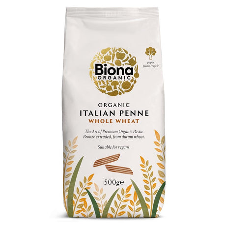 Organic Wholewheat Penne Pasta 500g - Greenlands Health Store