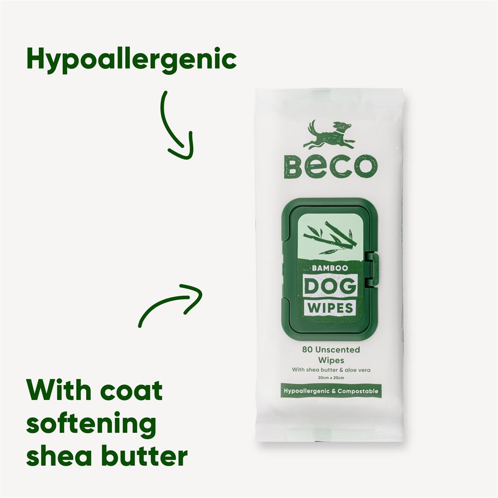 Gentle Dog wipes infused with shea butter and aloe vera. 80pack - Greenlands Health Store