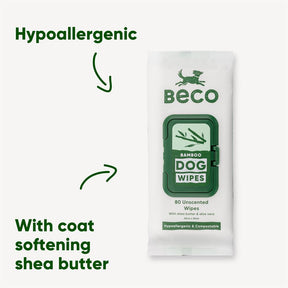 Gentle Dog wipes infused with shea butter and aloe vera. 80pack - Greenlands Health Store