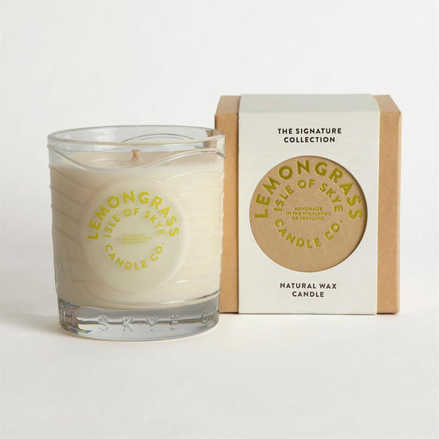 Lemongrass Island Natural Wax Candle 9.1cm x 8.2cm x 8.2cm - Greenlands Health Store