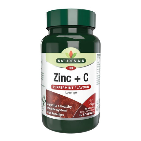 Zinc Lozenge (Peppermint) 30 Tablets - Greenlands Health Store
