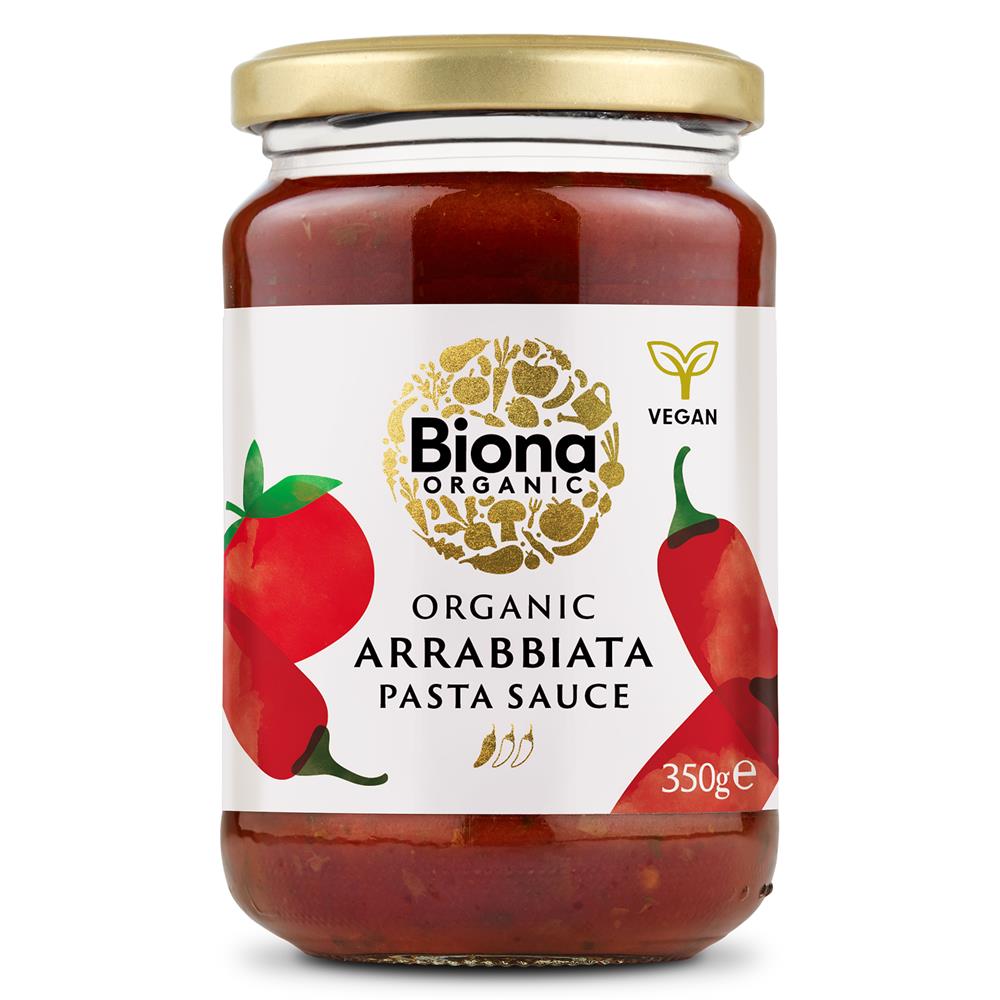 Organic Arrabbiata - Hot & Spicy Pasta Sauce 350g - Greenlands Health Store