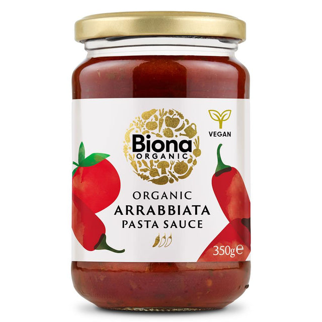 Organic Arrabbiata - Hot & Spicy Pasta Sauce 350g - Greenlands Health Store