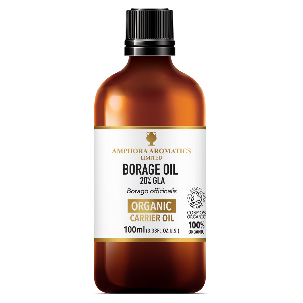 Organic Borage Oil (20% GLA) 100ml - Greenlands Health Store