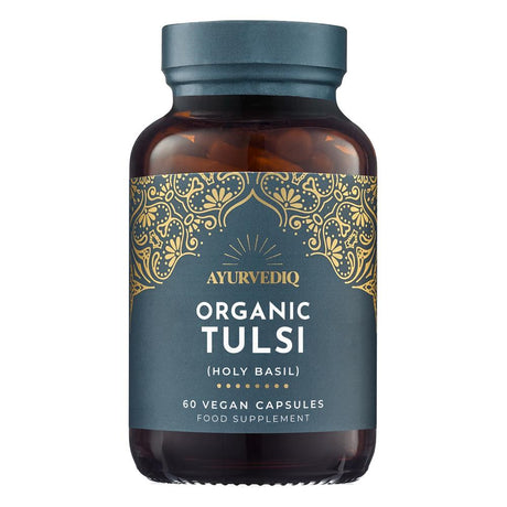 Organic Tulsi Holy Basil 60 capsules - Greenlands Health Store