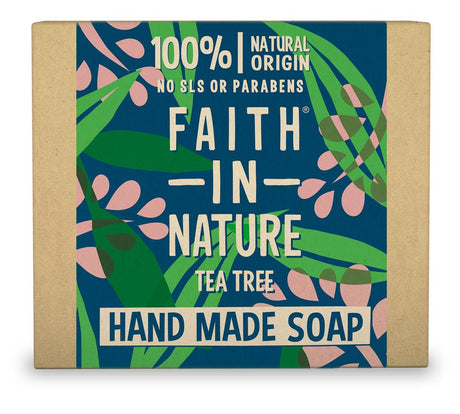 Faith in Nature Tea Tree Pure Vegetable Soap 100g - Greenlands Health Store