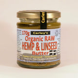 Organic Raw Hemp and Linseed Butter 170g - Greenlands Health Store
