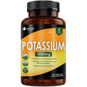 Potassium 1500mg Vegan 180 Tablets - Greenlands Health Store
