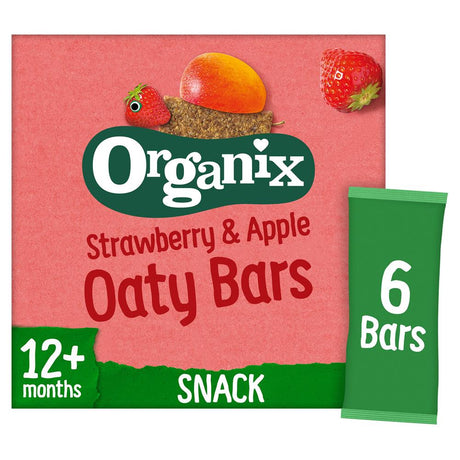 Strawberry& Apple Organic Soft Oat Snack Bars Multipack(6x23g) - Greenlands Health Store