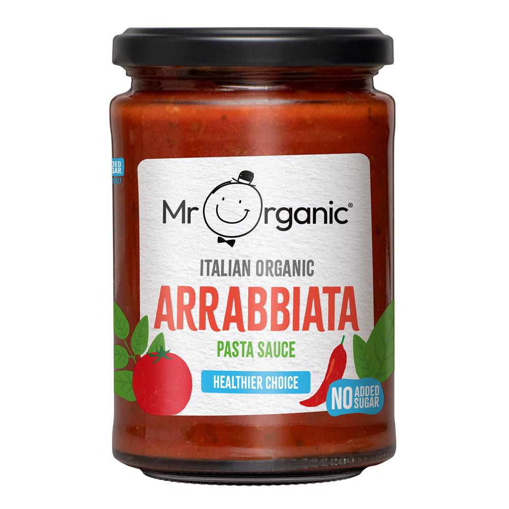 Mr Organic Healthier Choice Arrabbiata Pasta Sauce 350g - Greenlands Health Store