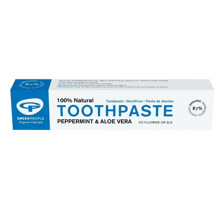 Peppermint & Aloe Vera Toothpaste 50ml - Greenlands Health Store