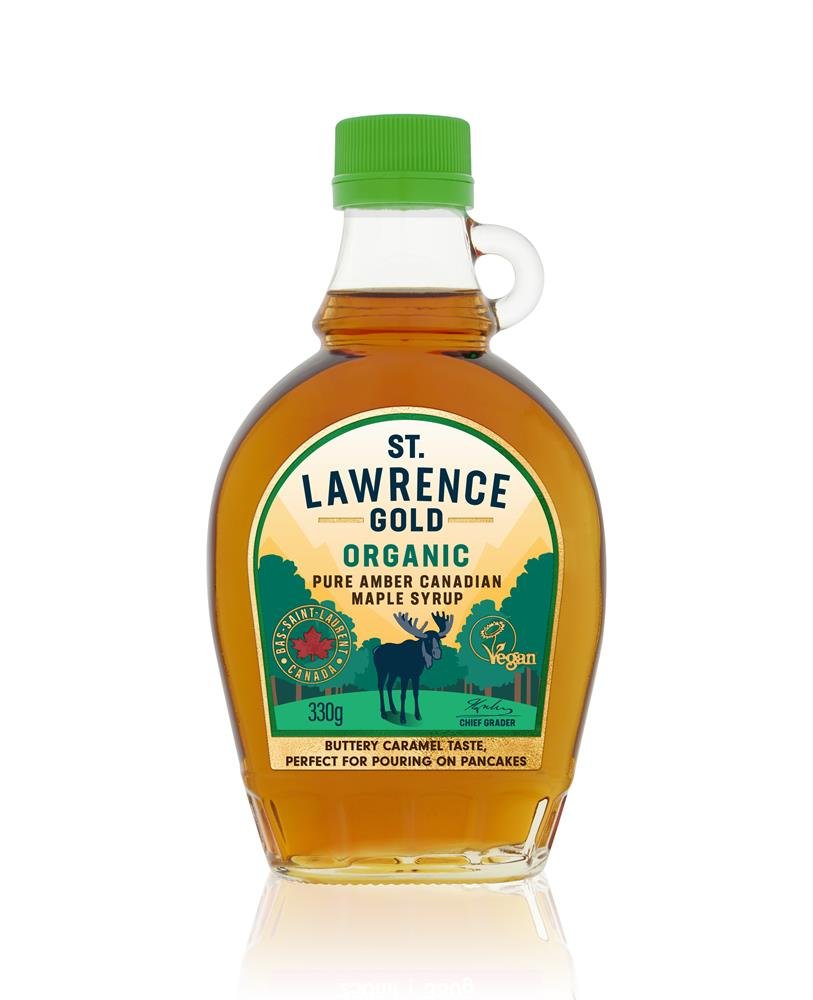 Organic Grade A Amber Colour Rich Taste Maple Syrup 330g - Greenlands Health Store