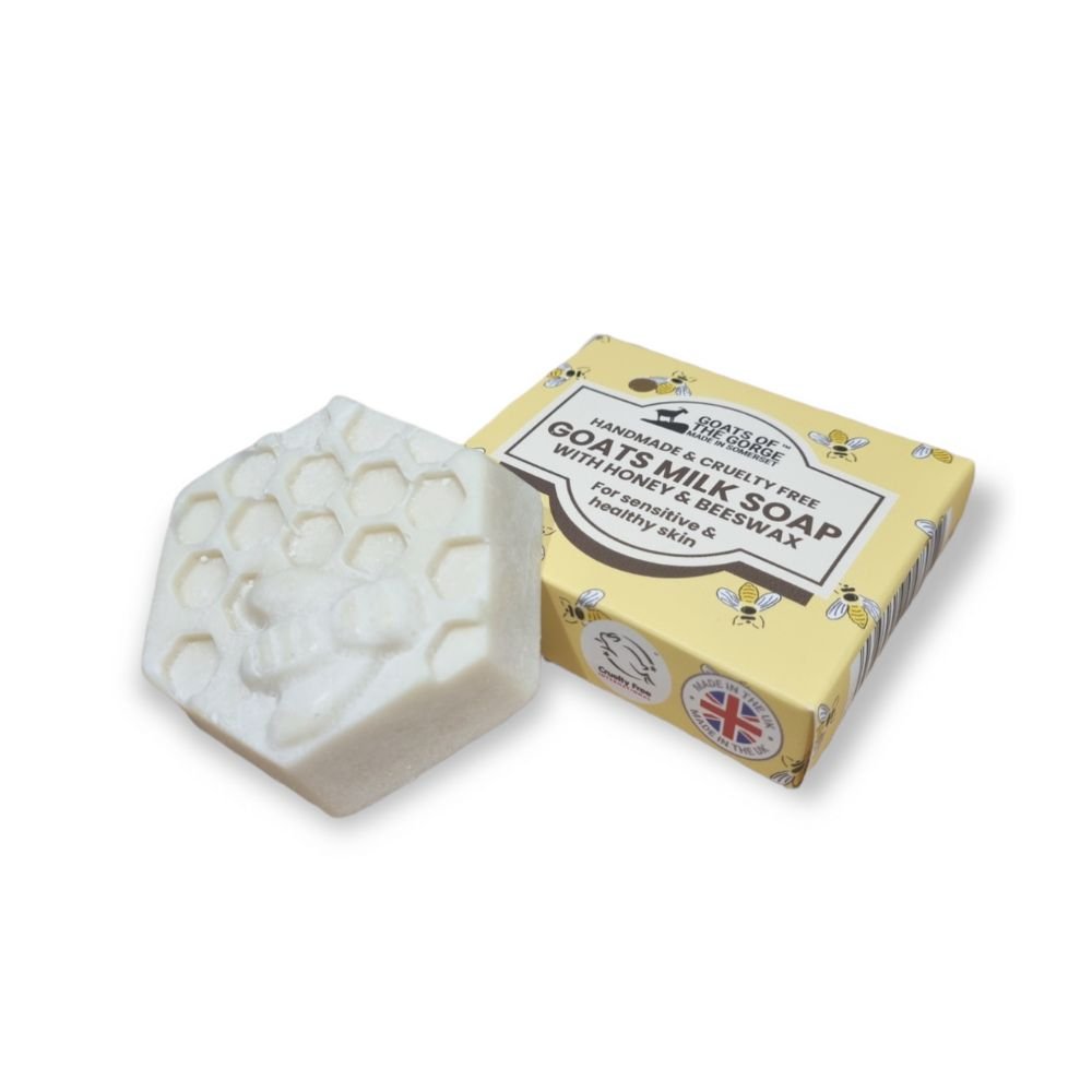 Goats milk soap bar - 70g Honey & Beeswax - Greenlands Health Store