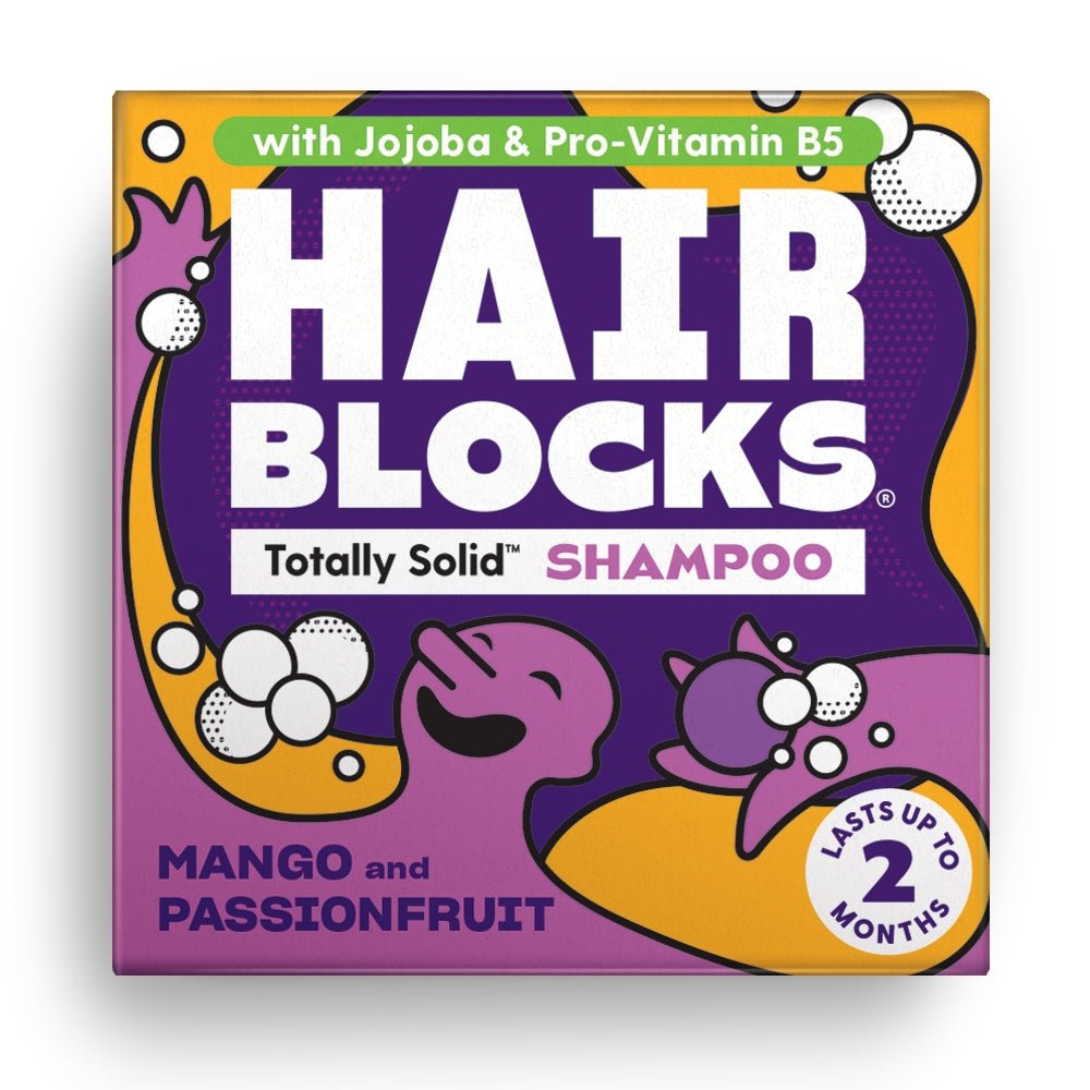 Hair Blocks Solid Shampoo - Mango & Passionfruit - All hair types - Greenlands Health Store