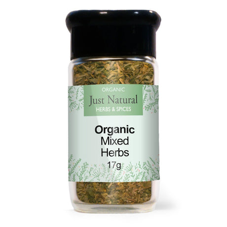 Organic Mixed Herbs (Glass Jar) 17g - Greenlands Health Store