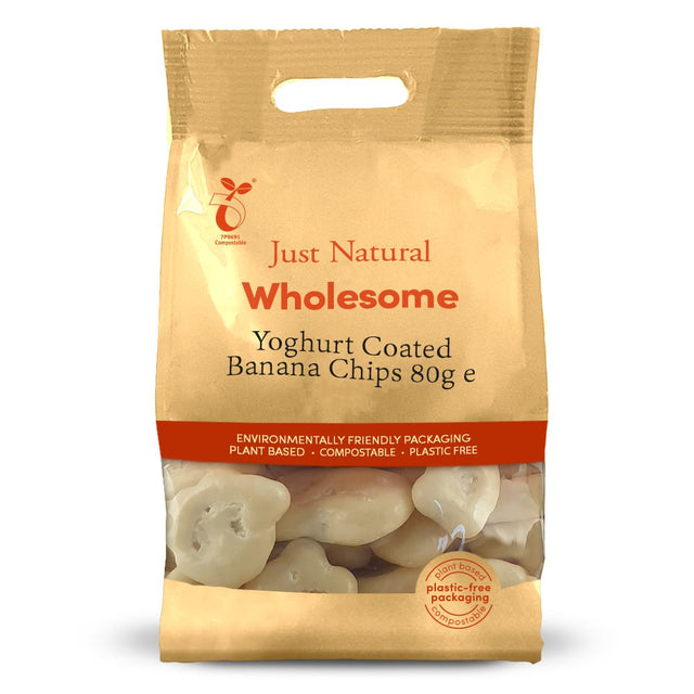 Yoghurt Coated Banana Chips 80g - Greenlands Health Store