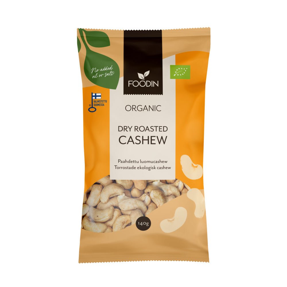 Organic Dry Roasted Cashews 140g - Greenlands Health Store