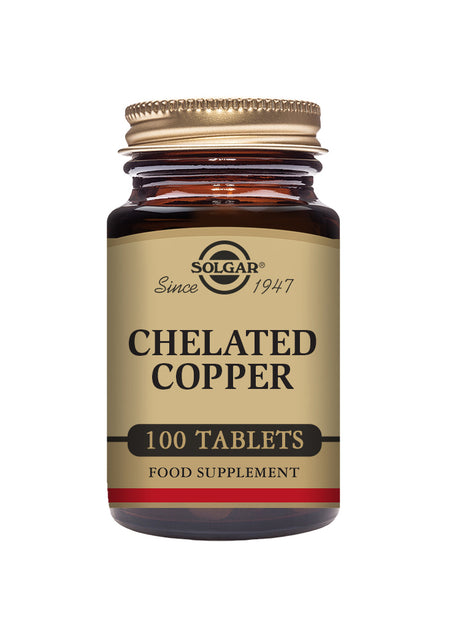 Solgar® Chelated Copper Tablets - Pack of 100 - Greenlands Health Store