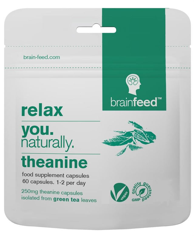 Relax - Natural Theanine 250mg Caps x60 - Greenlands Health Store