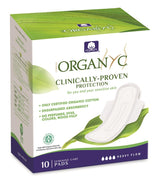 Period Pads - Night (Heavy Flow) folded with wings - 10 pads - Greenlands Health Store