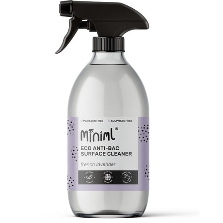 Natural Anti - Surface Cleaner Lavender in a 500ML Glass Bottle - Greenlands Health Store
