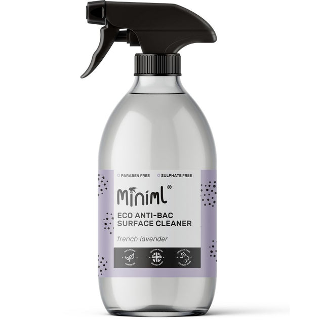 Natural Anti - Surface Cleaner Lavender in a 500ML Glass Bottle - Greenlands Health Store