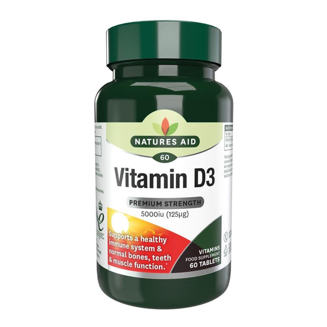 Vitamin D3 5000iu 60 Tablets - Greenlands Health Store