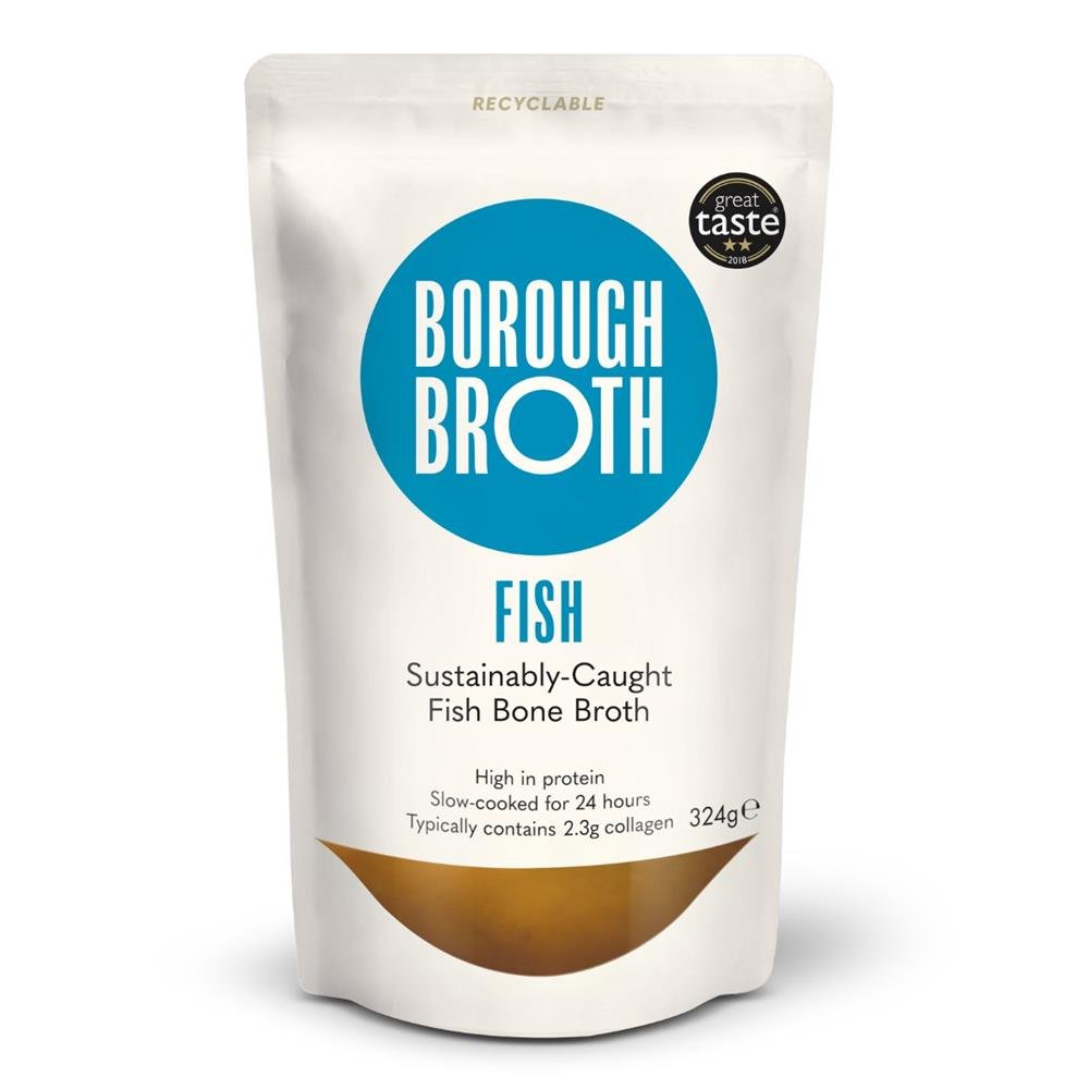 Borough Broth Sustainably Caught Wild Fish Bone Broth 324g - Greenlands Health Store