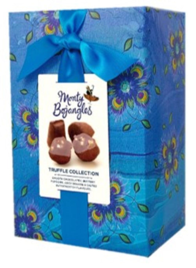 Peacock Blue Gift Wrapped Truffles Collection 190g - Greenlands Health Store